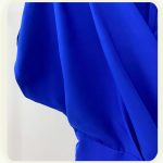 خرید لباس مجلسی اورال کوتاه آبی کاربنی