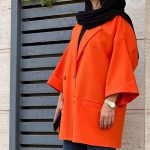 قیمت خرید مدل مانتو کتی نارنجی