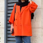 قیمت خرید مدل مانتو کتی نارنجی